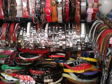 Belts on the streets of Bangkok