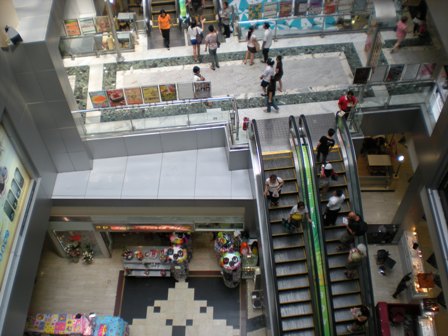 Inside MBK at Siam Square