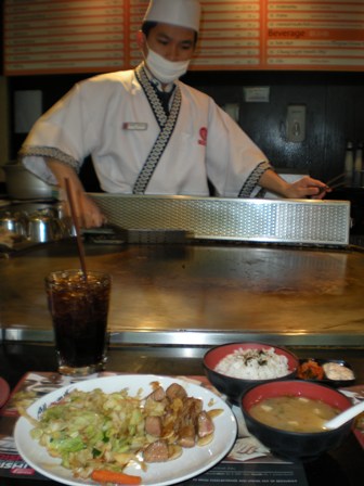 My delicious lunch and the chef in Bangkok