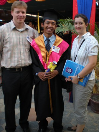 andy-and-camilla Andy and Camilla with their first JWOC graduate