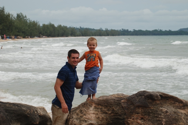 Brandon and Couper in Sihanoukville
