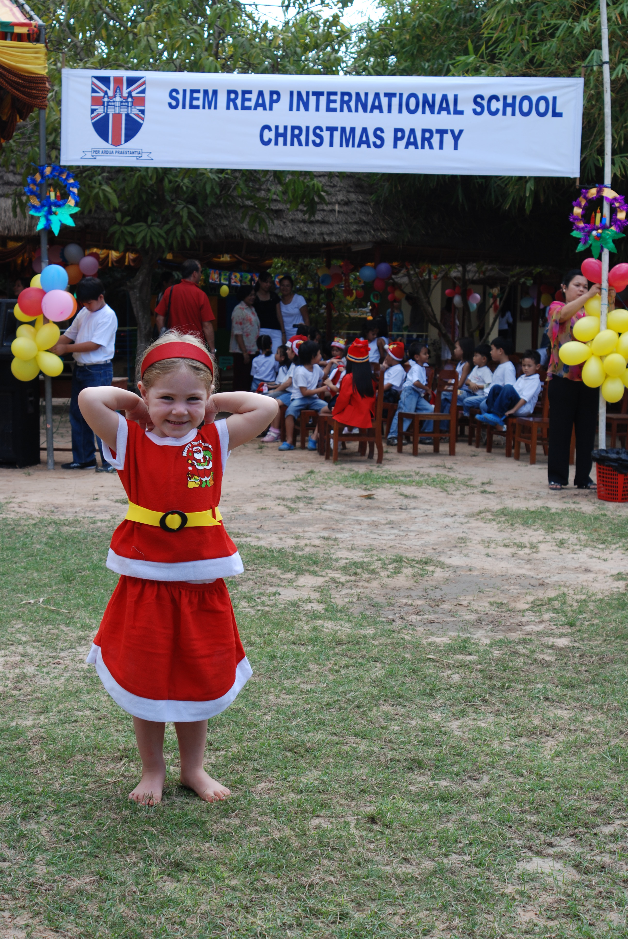 December At the school Christmas Party