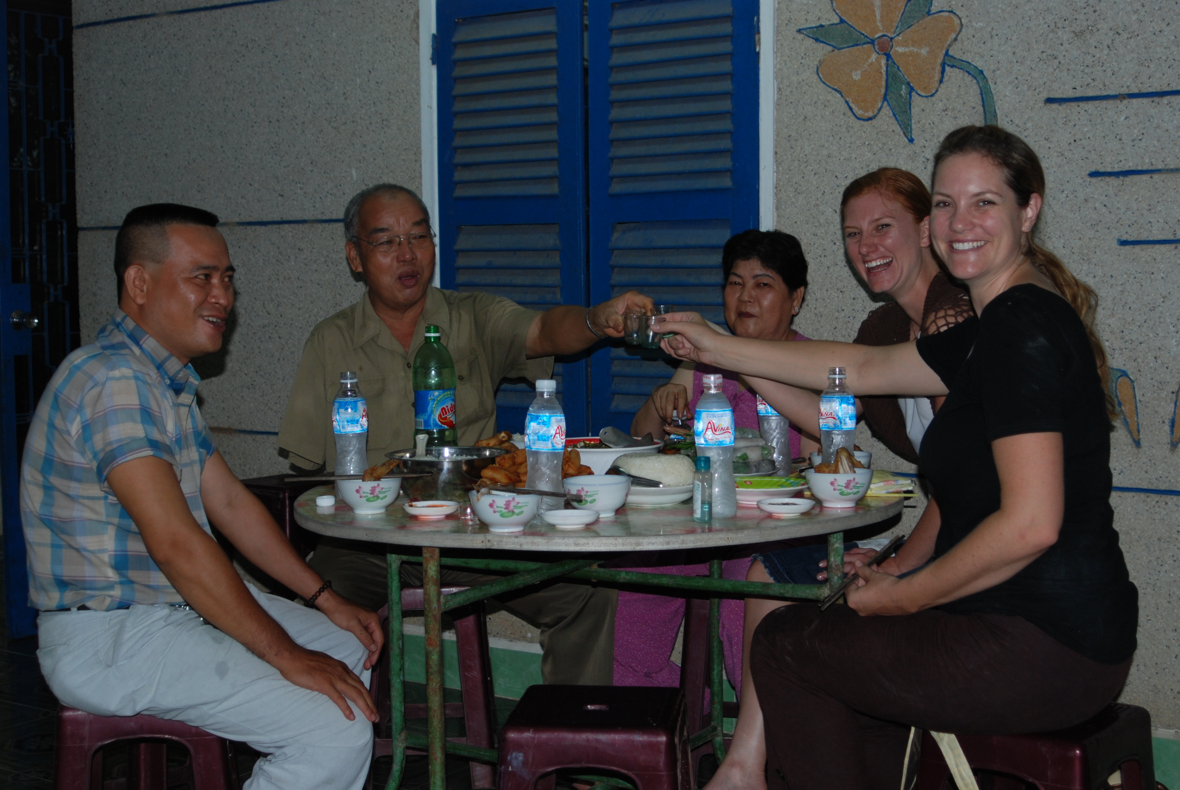Rice whiskey with Mr Nam Yo! (Cheers in Vietnamese)