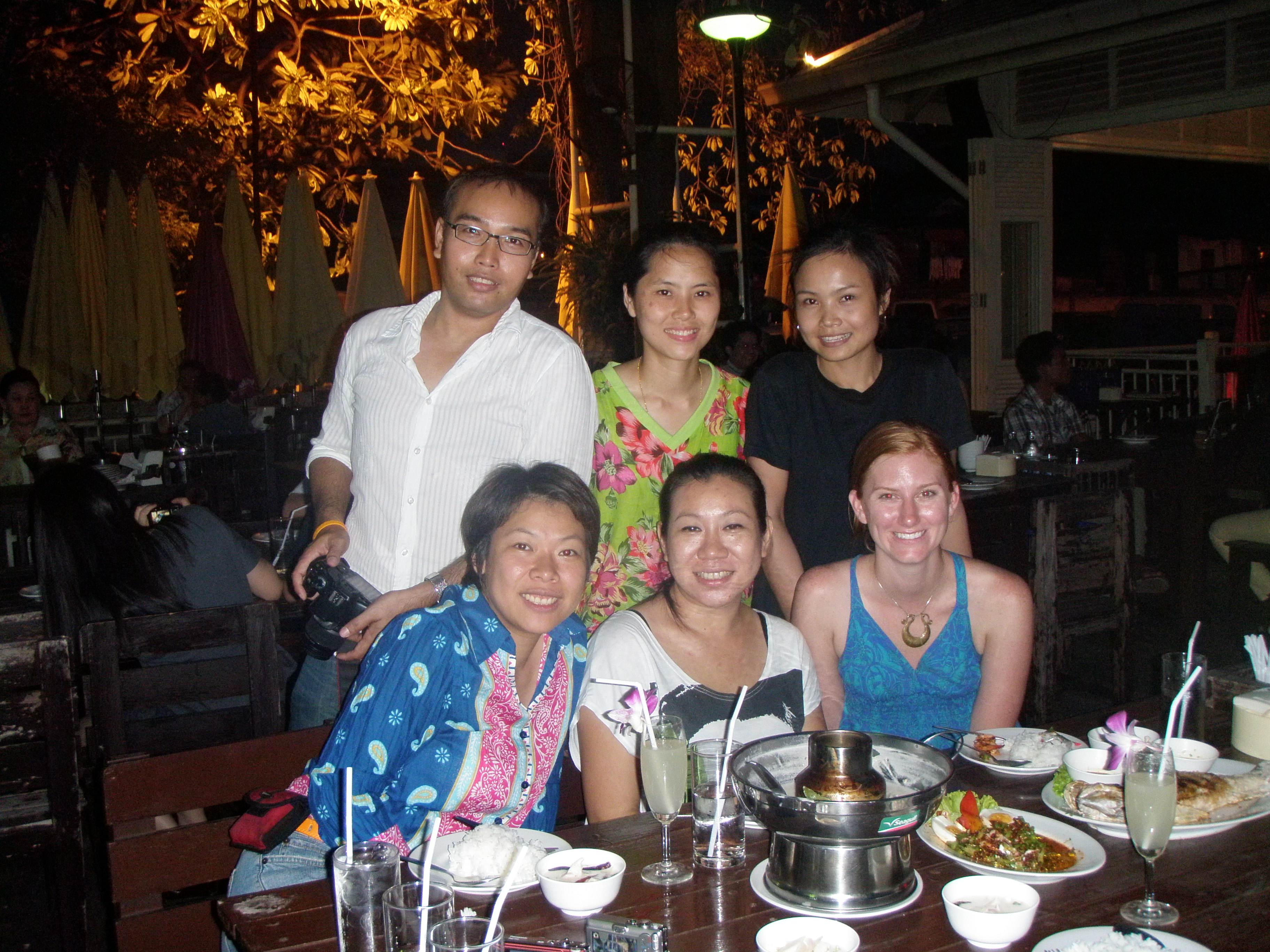 Last night of my trip, enjoying dinner with our fantastic Bangkok guides