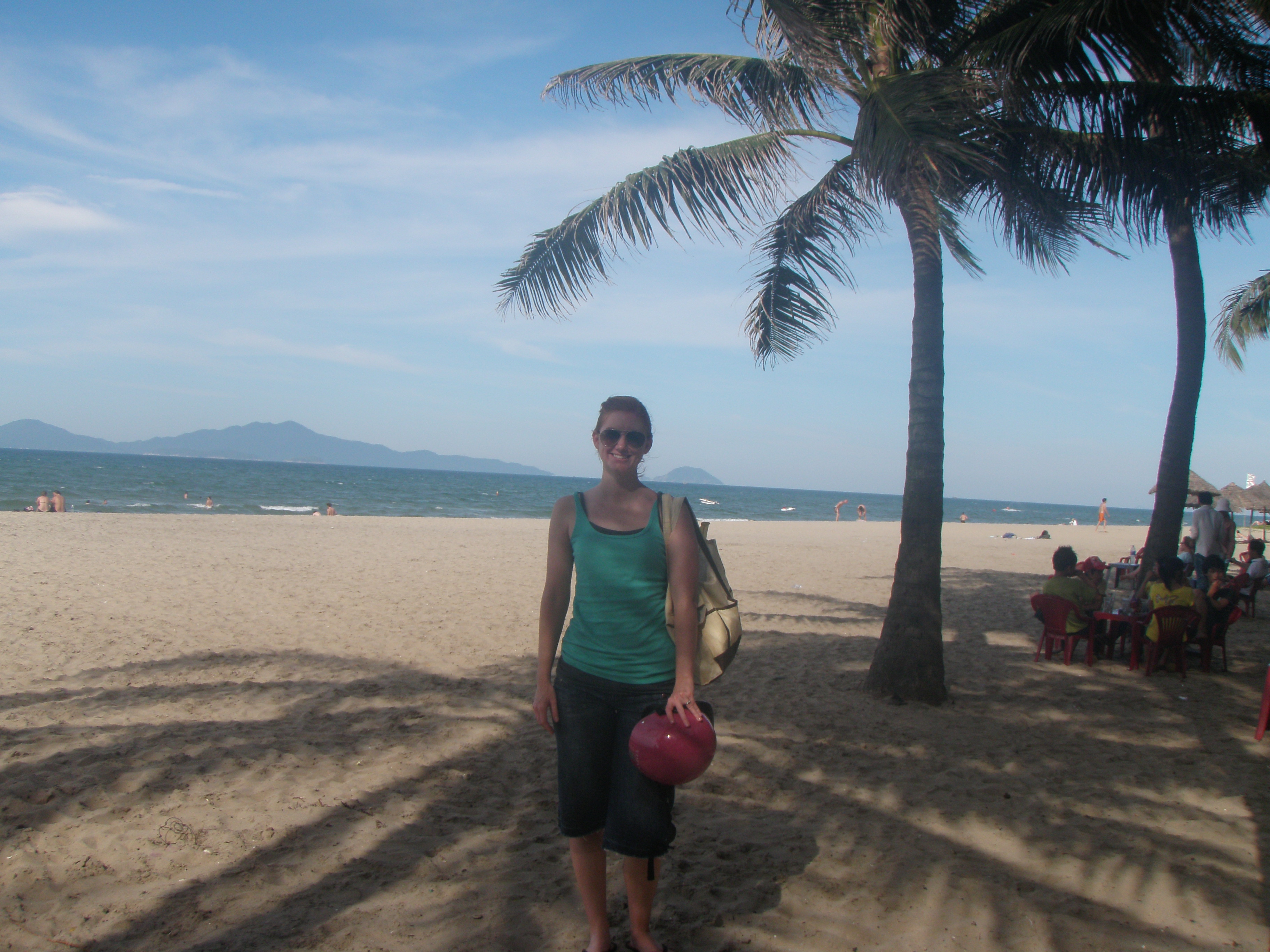 At the beach in Hoi An