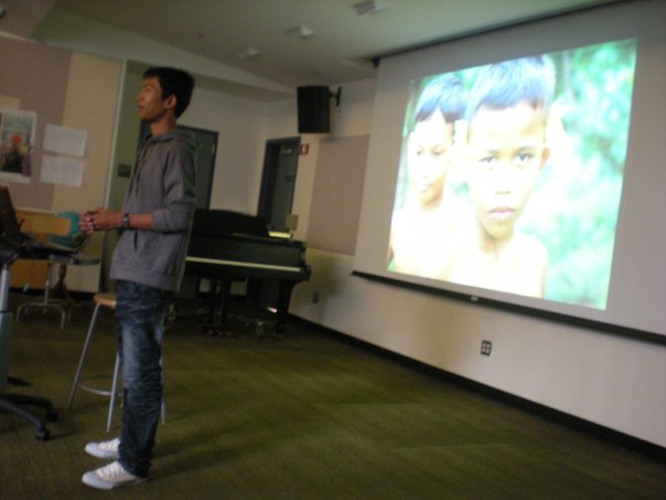 Narla speaking to a class in San Francisco 