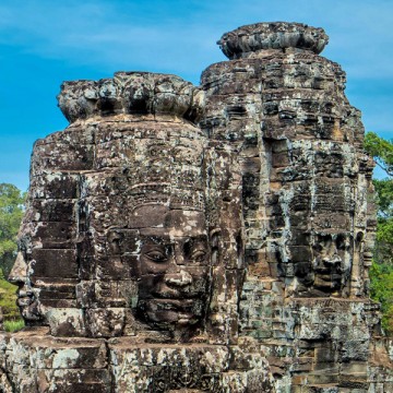 Bayon temple in Angkor Wat, Cambodia
