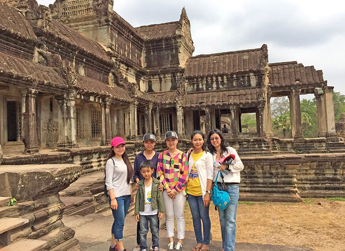 Joy and Sone visit Angkor Wat
