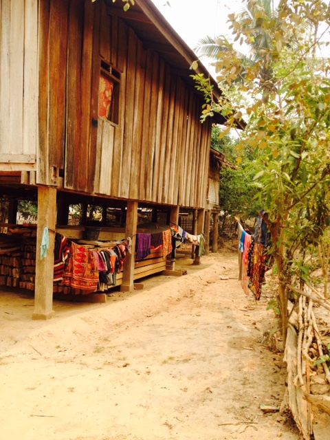 A traditional home in the Khmu Village.