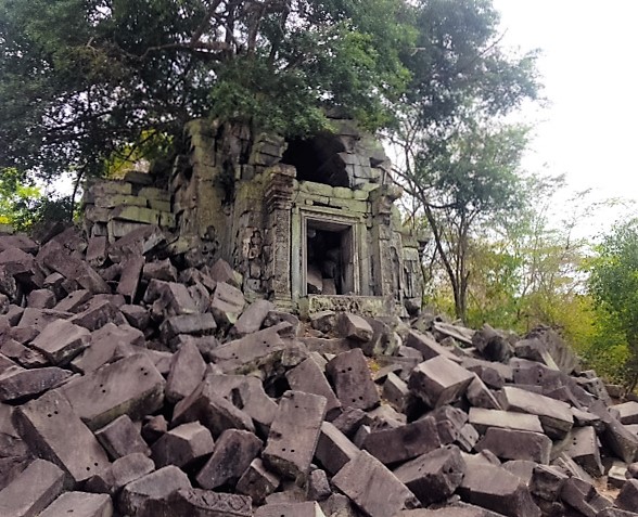Fallen temple stones at Beng Mealea. 